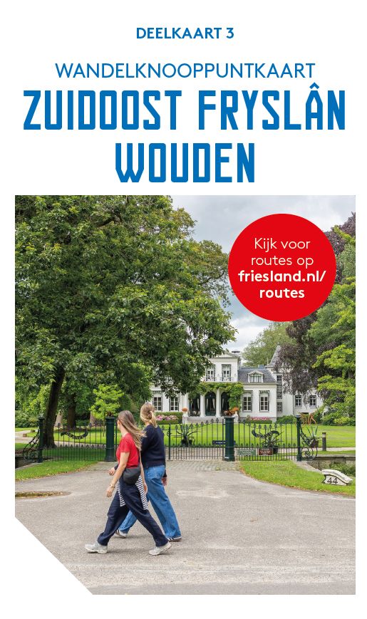 Wandelknooppuntkaart Fryslân - Wouden, deelkaart 3