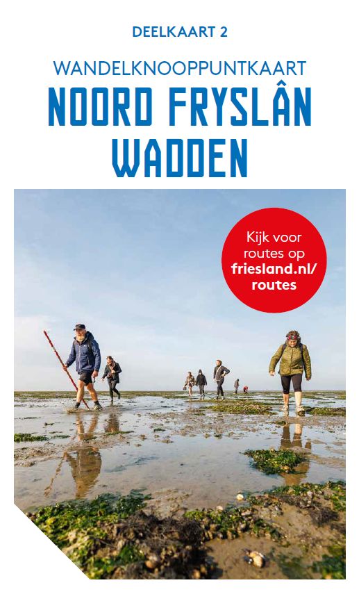 Wandelknooppuntkaart Fryslân - Wadden, deelkaart 2