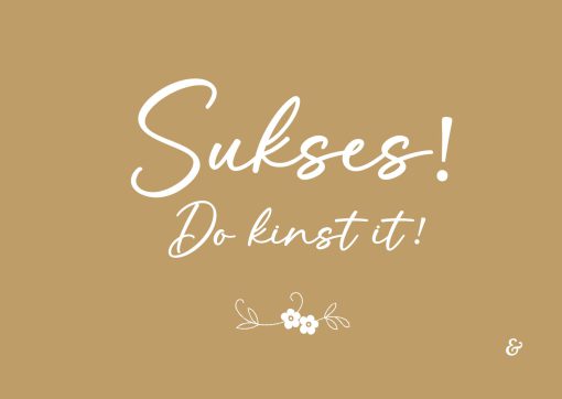 Kaart: Sukses! Do kinst it!