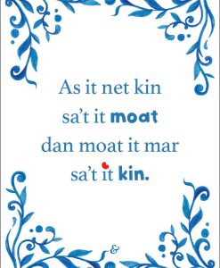 Kaart: As it net kin sa't it moat (Friese spreuktegel)