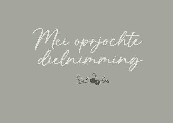 mei oprjochte dielnimming